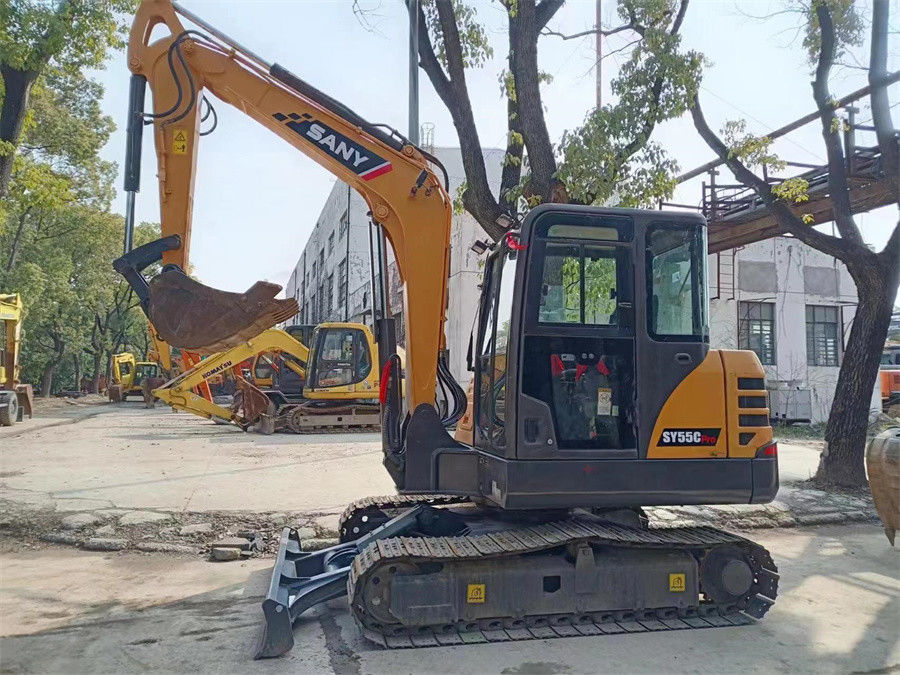 SY55C benutzte Bagger Mini Digger Excavator Sany-Bagger-SANY SY75C Midi