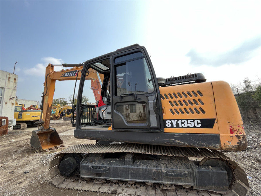 13 Löffelbagger-hydraulischer Kettenbagger Ton Mini Used Sany Excavators SANY SY135C