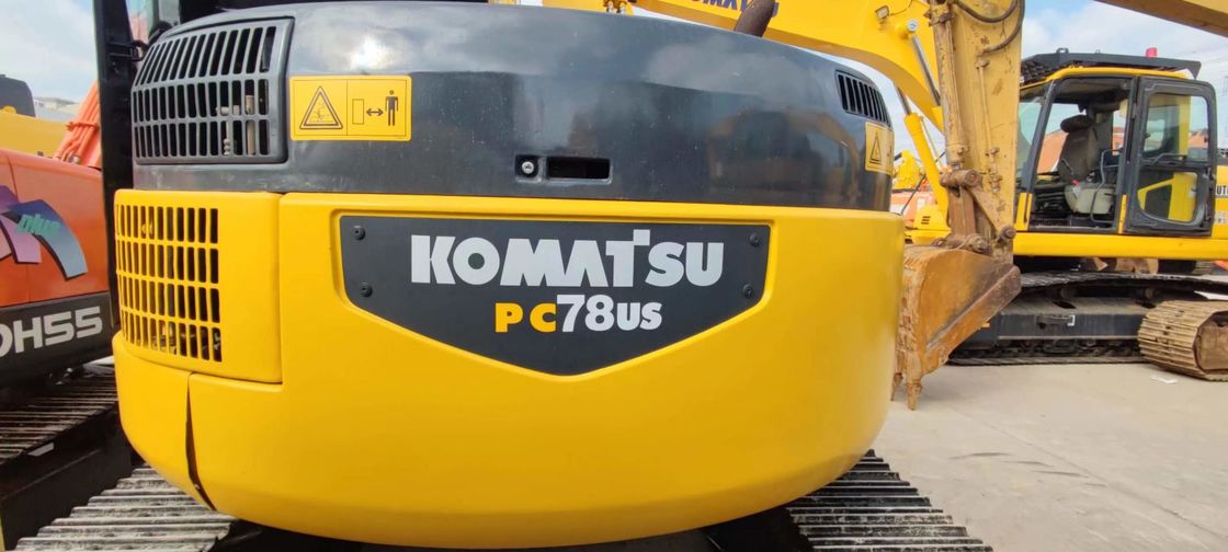 KOMATSU PC78US 6 verwendete Mini Excavator 7 Ton Second Hand Crawler Excavator