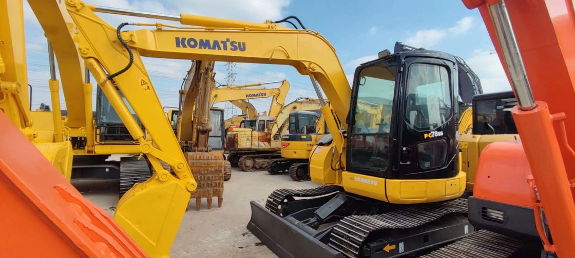 KOMATSU PC78US 6 verwendete Mini Excavator 7 Ton Second Hand Crawler Excavator