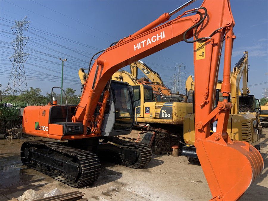 Benutzter Handhydraulikbagger Hitachi-Bagger-EX100 5 Midi zweite 10 Tonne