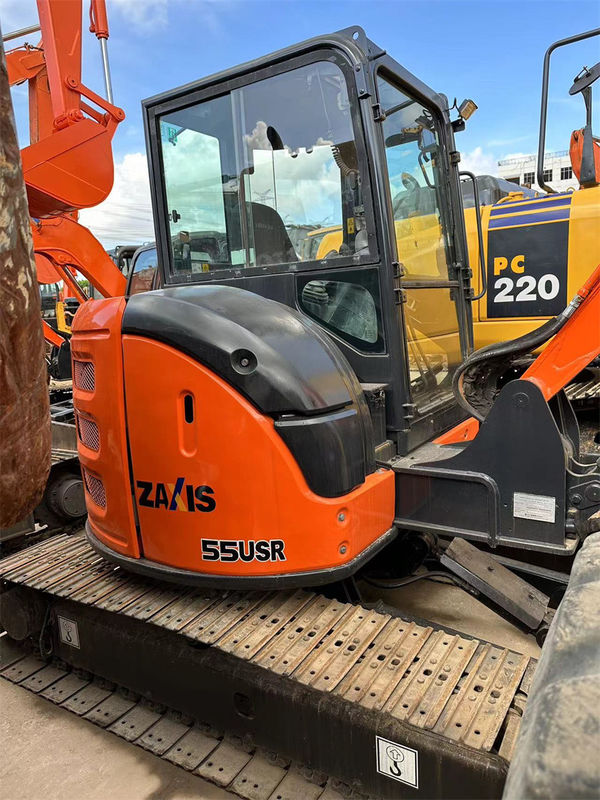 Verwendete rote Farbe Hitachis Zx55 Mini Crawler Excavator Weight 5tons