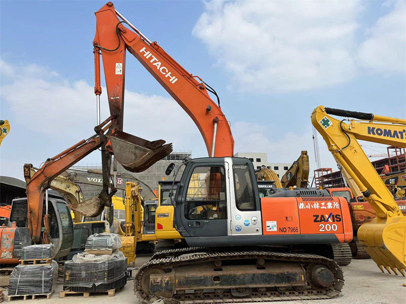 Ursprüngliche Farbe Hitachi ZX200 Zaxis200 benutzte Kettenbagger Inject Engine 20 Tonne