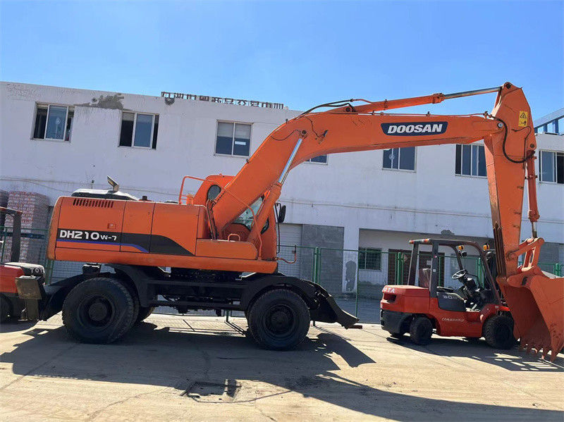 Original verwendet Doosan DH210W Radbagger verwendet Doosan 21 Tonnen Radbagger