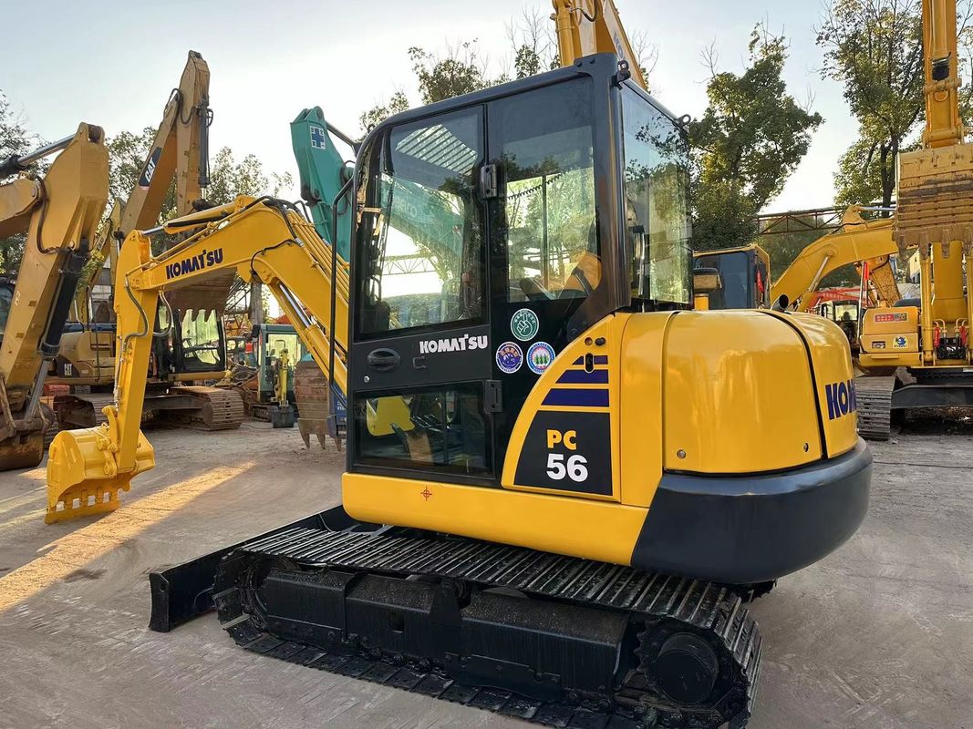 Komatsu PC56-7 Gebrauchtes Minibagger 5 Tonnen Komatsu Bagger in gutem Zustand
