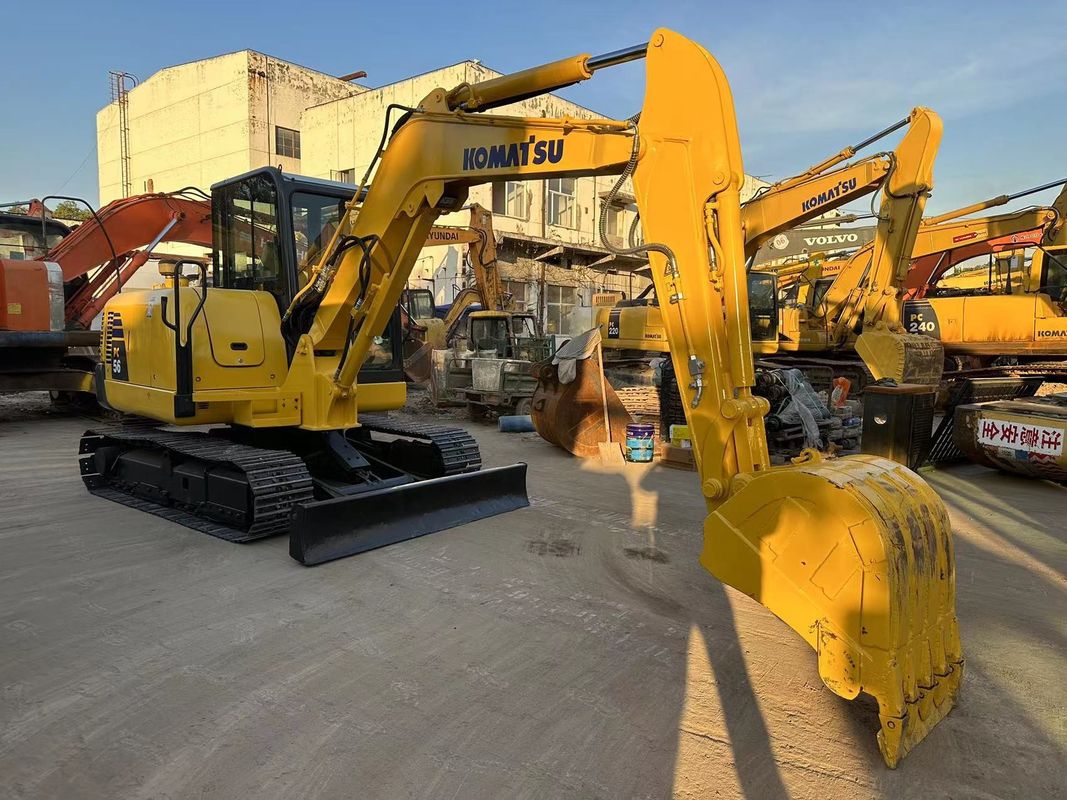 Komatsu PC56-7 Gebrauchtes Minibagger 5 Tonnen Komatsu Bagger in gutem Zustand