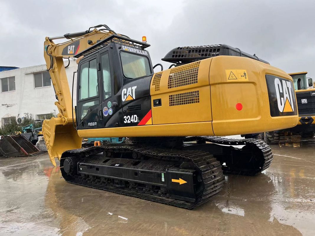 Schwerlastfahrzeug CAT 324DL Crawler Excavator Caterpillar Breaker Hammer Line Leistungsstarker Motor
