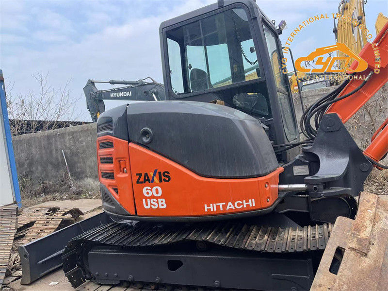 Gebrauchtes Hitachi ZX60USB Minibagger Gebrauchtes 6 Tonnen Hitachi ZX60 Crawler Bagger