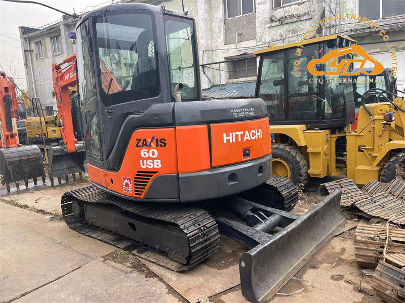 Gebrauchtes Hitachi ZX60USB Minibagger Gebrauchtes 6 Tonnen Hitachi ZX60 Crawler Bagger