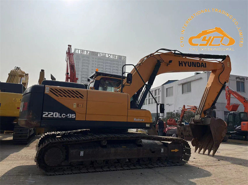 Originalfarbe Gebraucht Hyundai 220LC-9S Bagger 22 Tonnen Gebraucht Hyundai 220 Digger