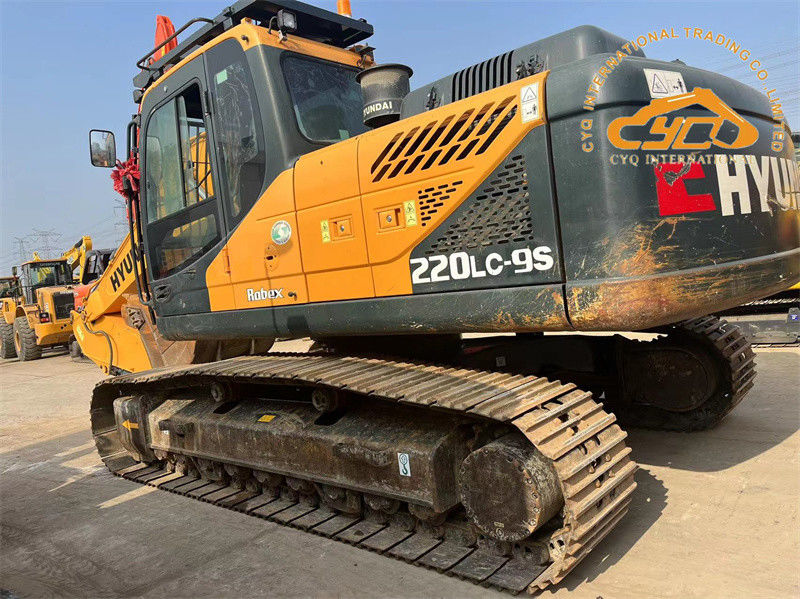 Originalfarbe Gebraucht Hyundai 220LC-9S Bagger 22 Tonnen Gebraucht Hyundai 220 Digger