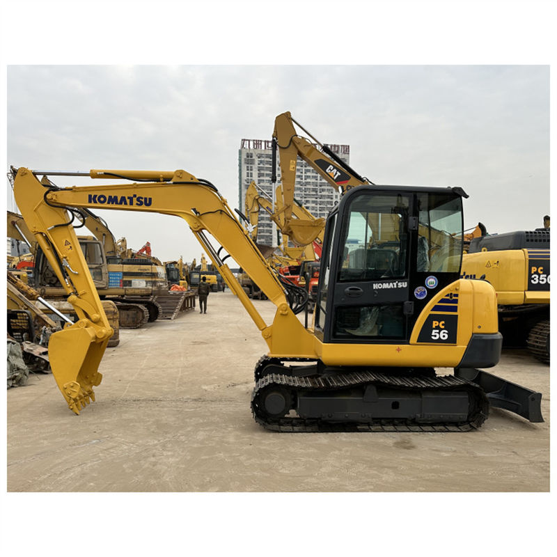 Kleiner Japan Komatsu PC56 Gebraucht hydraulischer Bagger Mini Größe Gewicht 5 Tonnen mit Klinge