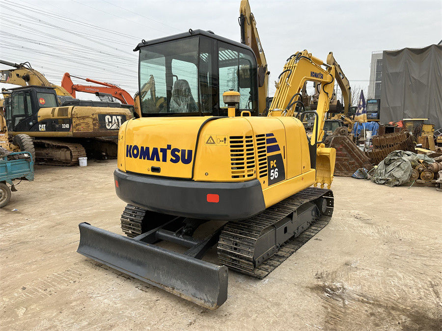 Kleiner Japan Komatsu PC56 Gebraucht hydraulischer Bagger Mini Größe Gewicht 5 Tonnen mit Klinge