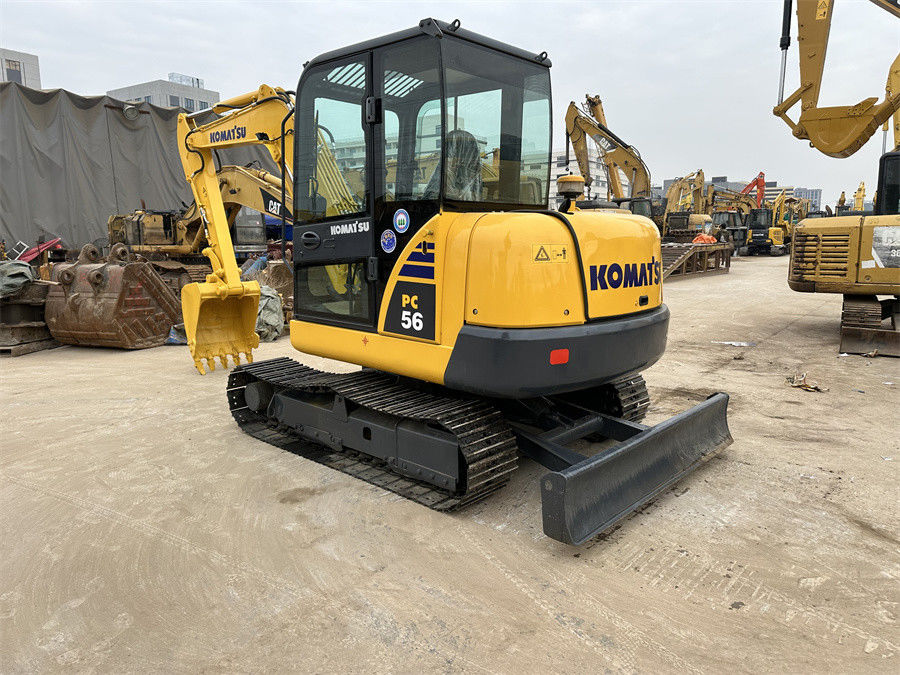 Kleiner Japan Komatsu PC56 Gebraucht hydraulischer Bagger Mini Größe Gewicht 5 Tonnen mit Klinge