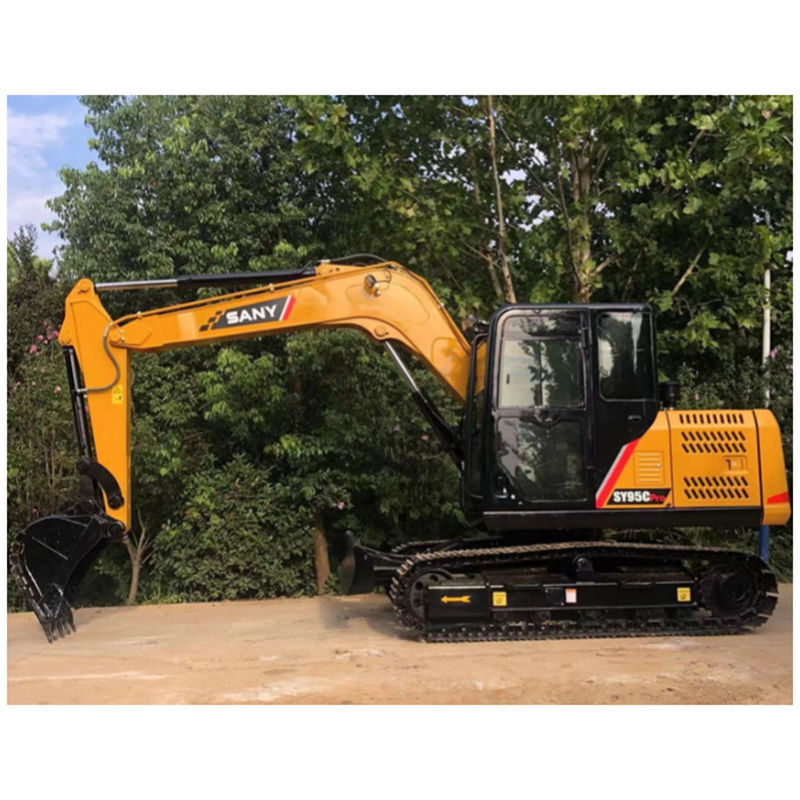 Chinesische Marke SANY SY95C Gebraucht hydraulischer Bagger Gewicht 9 Tonnen Stufe 3 mit Klinge