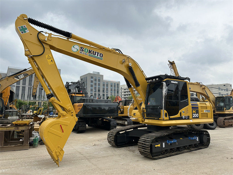 Gebrauchtes Komatsu PC200-8 Gebrauchtes japanisches Bagger exzellenter Zustand mittelgroßer Hydraulikbagger
