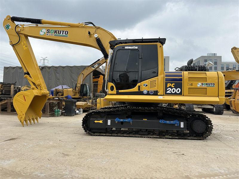 Gebrauchtes Komatsu PC200-8 Gebrauchtes japanisches Bagger exzellenter Zustand mittelgroßer Hydraulikbagger