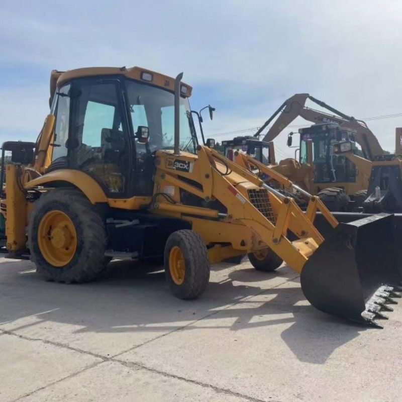 Originalfarbe JCB 3CX Backhoe-Ladegerät 4 Radantrieb für die Ausgrabung und Verladung