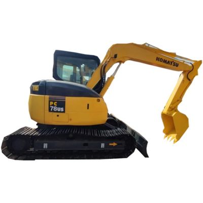 KOMATSU PC78US 6 verwendete Mini Excavator 7 Ton Second Hand Crawler Excavator